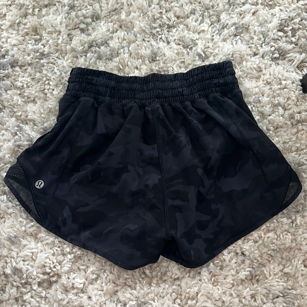 Lululemon running shorts. Size 0. Camo.